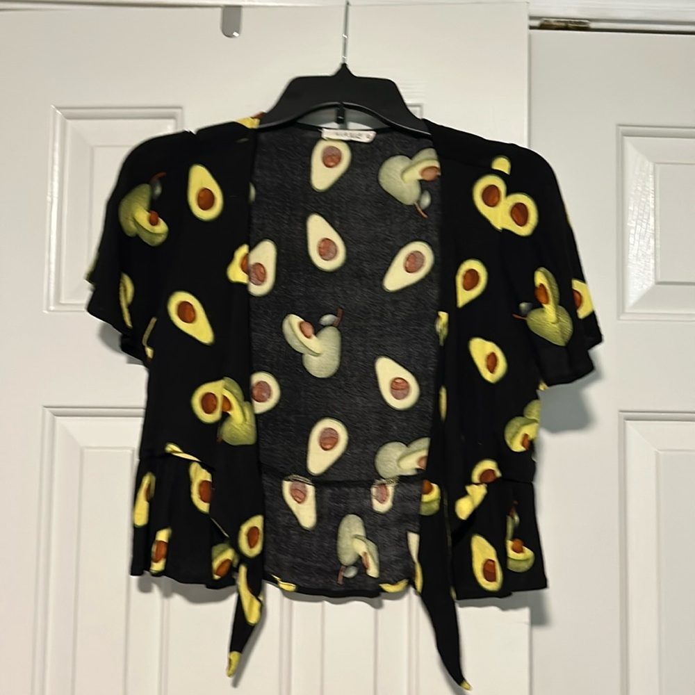Illa Illa front tie blouse euc